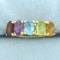 Rainbow Gemstone Ring In 14k Yellow Gold
