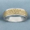 2-tone Comfort Fit Wedding Band Ring In 14k White And Yellow Gold