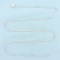 20 Inch Squared Snake Link Chain Necklace In 14k White Gold