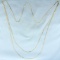 Long Double Strand S-link Chain Necklace In 14k Yellow Gold