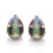 4x6 Pear Mystic Topaz Earrings In Sterling Silver
