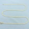 Italian 18 Inch S-link Serpentine Chain Necklace In 14k Yellow Gold