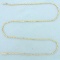 Italian 20 Inch Rope Link Chain Necklace In 14k Yellow Gold