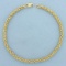 Designer Byzantine Link Bracelet In 18k Yellow Gold