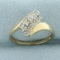 Diamond Cocktail Bypass Ring In 10k Yellow Gold