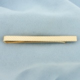 Numbered Tiffany & Co Tie Clip In 14k Yellow Gold