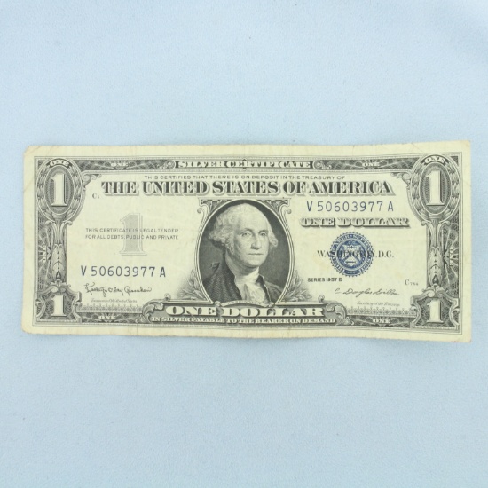 1957 $1 Silver Certificate Blue Seal Bill