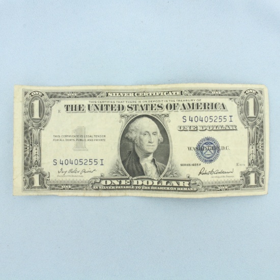 1935 $1 Silver Certificate Blue Seal Bill