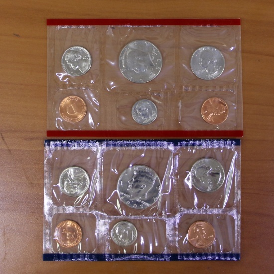 1980 Philadelphia And Denver Mint Uncirculated Coin Sets Ogp
