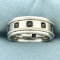 Neil Lane Black Diamond Wedding Band Ring In 14k White Gold