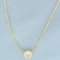 17 Inch Diamond Solitaire Snake Link Necklace In 14k Yellow Gold