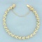 Spiral Ribbon Design Diamond Tennis Bracelet In 14k Yellow Gold