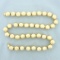 Italian 19 Inch Ball Bead Necklace In 14k Yellow Gold