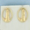 Lighthouse Nautical Button Earrings In 14k Yellow Gold