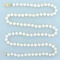27 Inch Cultured Akoya Pearl Necklace In 14k Yellow Gold