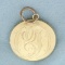 Antique Engraved Locket In 14k Yellow Gold