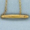 Antique Tie Pin With Chain In 10k Yellow Gold