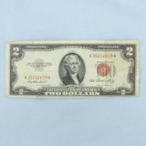 1953 $2 Red Note Bill