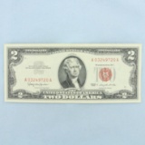 1963 $2 Red Note Crisp Uncirculated Bill