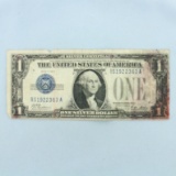 1928a $1 Silver Certificate Blue Note Bill Funnyback