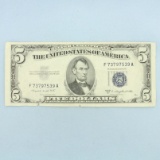 1953b $5 Blue Note Bill