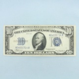 1934 $10 Uncirculated Blue Note Bill