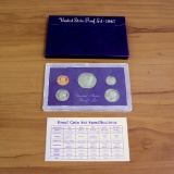 1987 U.S. Mint Proof Bicentennial Five Coin Set Ogp