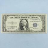 1935 Or 1957 $1 Uncirculated Silver Certificate Blue Seal Bill