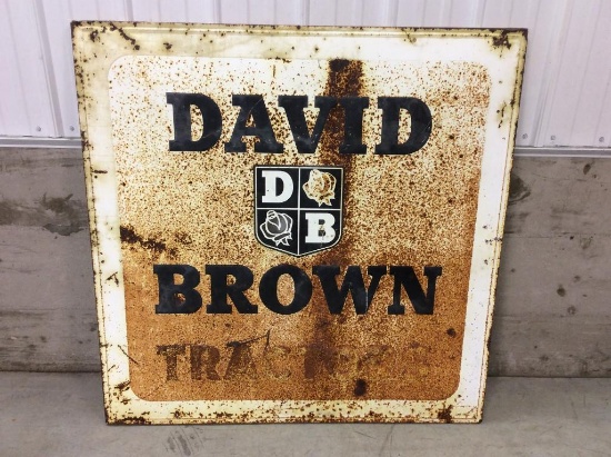 David Brown metal sign 46?x46?