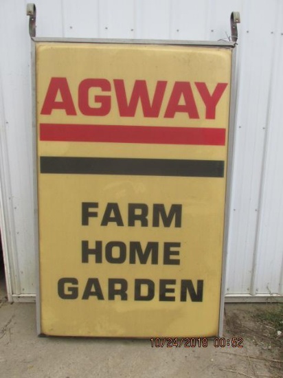Agway, lighted, 2 sided Farm, Home and Garden sign
