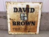 David Brown metal sign 46?x46?