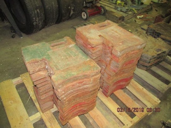 100 lb IH suitcase weights; total of 10 sells by the peice