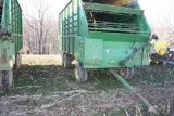 JD 716A silage box, on JD 1275 3 axle running gear tag # 3