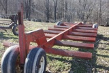 Round bale trailer,