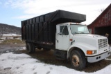 1989 IH 4700 single axle truck w/8' X 16' steel dump box