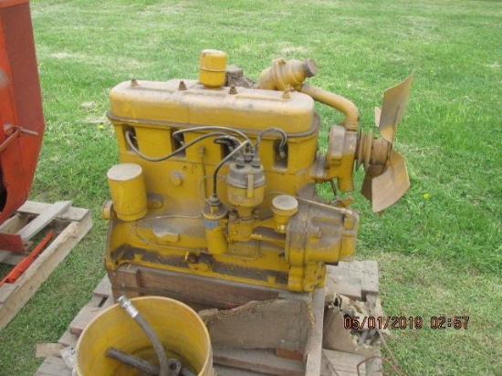 AC WD-45 NOS industrial engine, this engine turns over