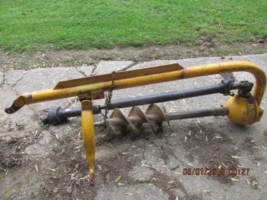 Danuser 3 pt Post hole digger with 2) augers,