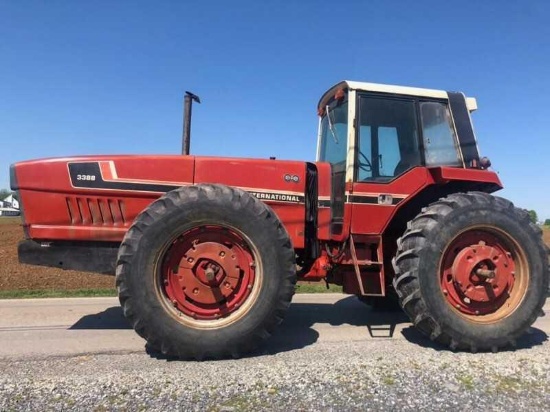 IH 3388 (2+2) on 18 X 38's, clean straight tractor,