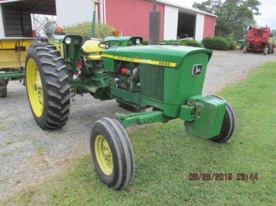 JD 2630 Row crop S#226793-T, 2901 one owner hours; bar axles, 3pt,