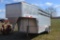 2011 18' Eby gooseneck Aluminum stock trailer