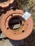 Rear weights for a Wheatland style tractor
