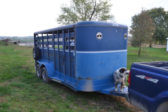 16' Moritz stock trailer, 2000 model