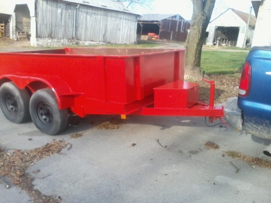 Bri-Mar 10' dump, 2 axle, bumper pull trailer