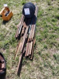 lot of fence posts & wire