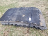 pallet of rubber mats