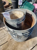 6 steel tubs
