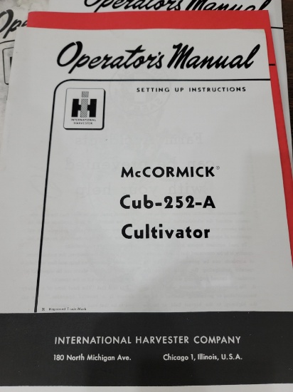 Misc operator's manuals, auto in 1912 book