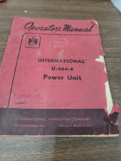 IH Power unit, operator's manuals