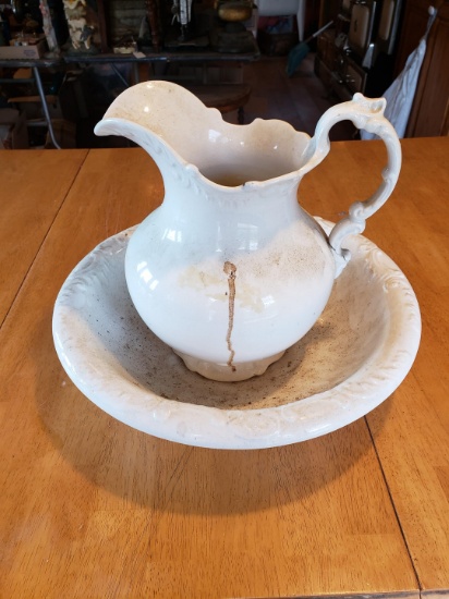 Porcelain water pitcher