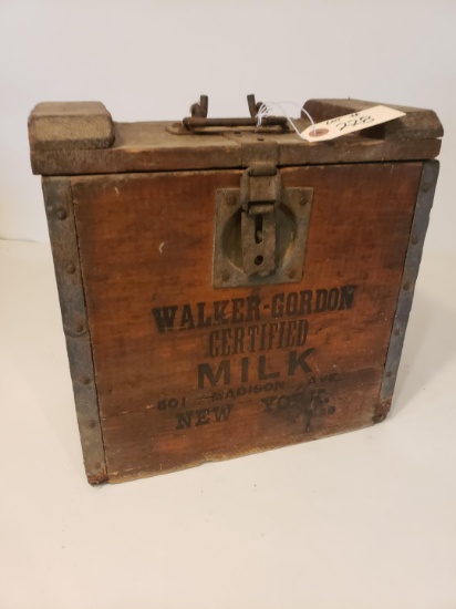 Antique Walker Gordon milk box